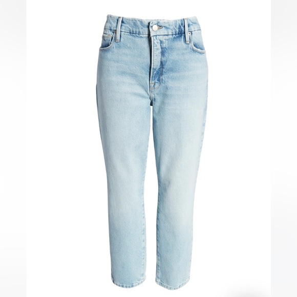 NWT Good American Good girlfriend High Waist Straight Leg Jeans - Picture 4 of 7